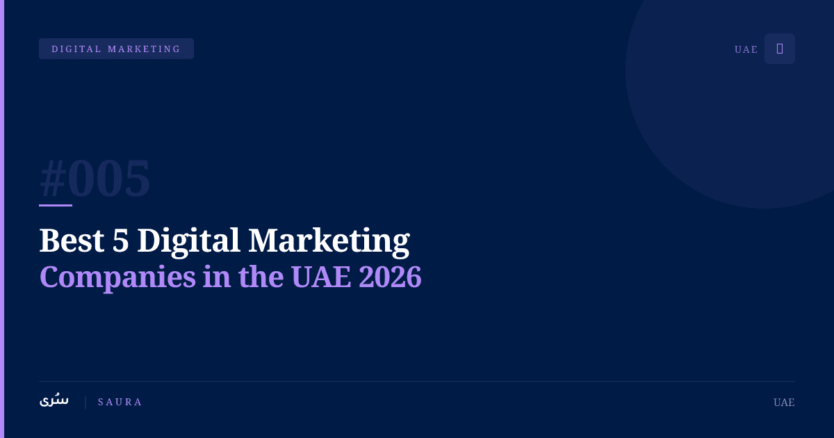 Best 5 Digital Marketing Companies in the UAE 2026